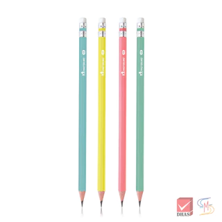 Master Art มาสเตอร์อาร์ต ดินสอ ดินสอดำ HB สีพาสเทล (6 แท่ง/แพ็ค)