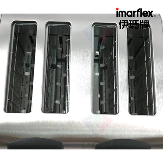 [เกรดบีราคาพิเศษ] Imarflex_Z_ เครื่องปิ้งขนมปัง 4 แผ่น สแตนเลส รุ่น IF-374(B)