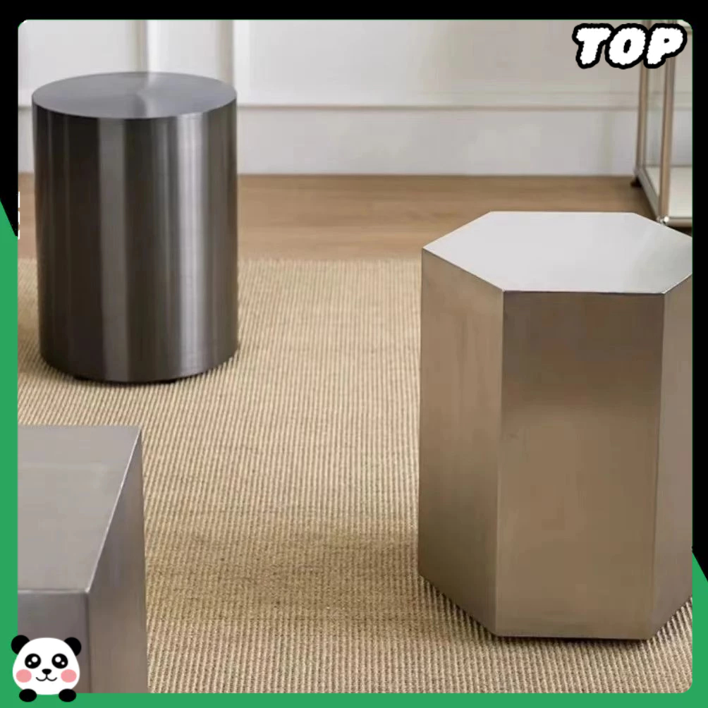 「TOP」 เก้าอี้สตูลสแตนเลสสำหรับใช้ในบ้าน ห้องนั่งเล่น ห้องนอน สร้างสรรค์ โซฟา โต๊ะกาแฟ สไตล์โมเดิร์น เรียบง่าย