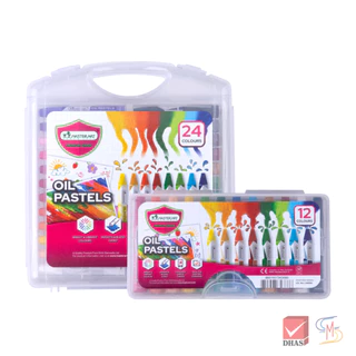 Master Art มาสเตอร์อาร์ต สีชอล์ก สีชอล์กน้ำมัน OIL PASTEL 12 สี และ 24 สี (แท่งใหญ่พิเศษ) จำนวน 1 กล่อง