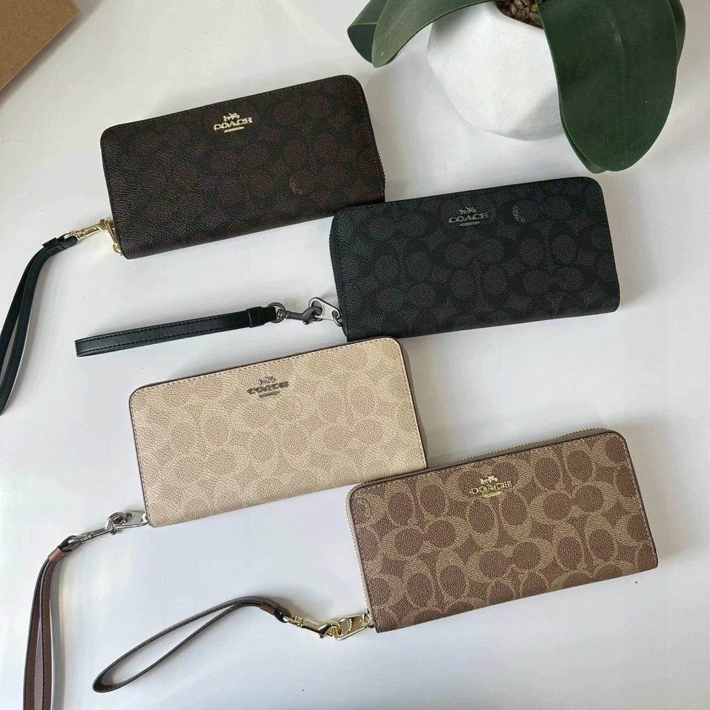 Zip Wallet CW778 C4452 กระเป๋าสตางค์ใบยาวผู้หญิง กระเป๋าตังค์ กระเป๋าใส่เหรียญ มีสายคล้องมือ ทรงซิป 