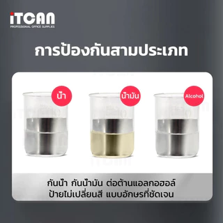 iTCAN สติ๊กเกอร์ Silver Pet sticker label barcode กันน้ำ 60x40 50x30 40x30mm ปริ้นกับหมึก ริบบอน