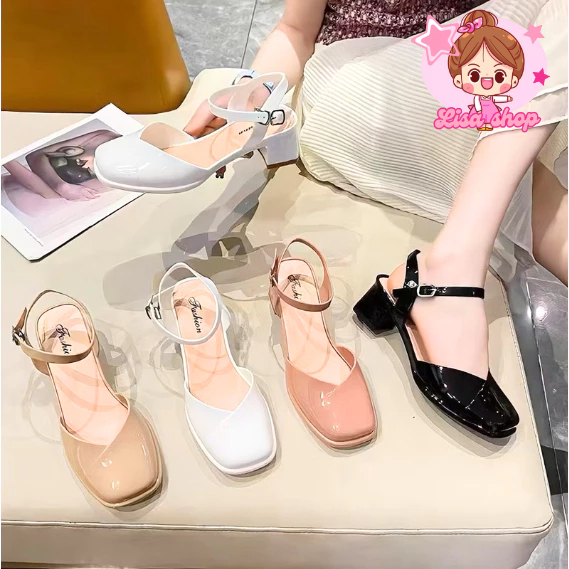 รุ่นใหม่ รองเท้าแมรี่เจน สไตล์ผู้ดีอังกฤษ ส้นหนา สุดฮิต พร้อมส่งในประทเทศไทย T375