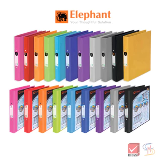 Elephant ตราช้าง แฟ้ม 2 ห่วง แฟ้มโชว์เอกสาร แฟ้มดูราพลาส A4 รุ่น 221A4/VB จำนวน 1 แฟ้ม