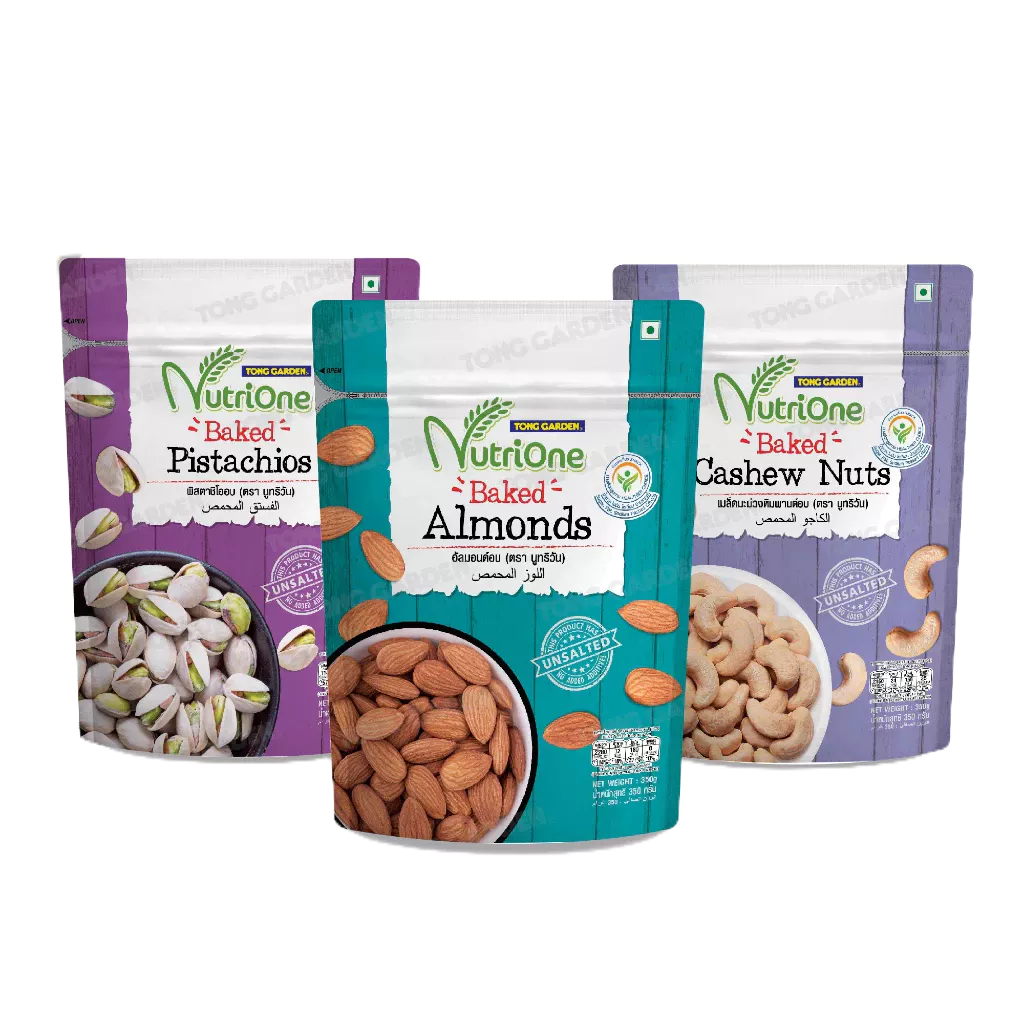 Tonggarden ถั่วอบจืดแบบไม่มีเกลือ  ขนาด 330-350 กรัม