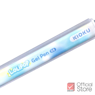 Kioku ปากกา ปากกาเจล Lolipop ลอลลิพอพ น้ำเงิน 0.5 คละสี จำนวน 1 ด้าม