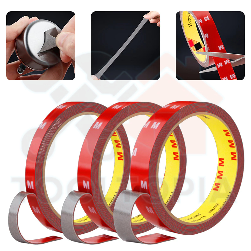 🧲COD เทป3M กาวสองหน้า 3m เทปกาว 3M VHB รุ่นกาวดำเหนียวกว่า ติดรถยนต์ เทปกาว2หน้า3M ติดผนัง กันนํ้าทน