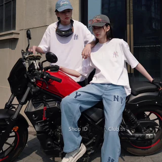 คอตตอน 100%🌐All-over Oversized-fit✮เสื้อยืดM☆L☆B☆T-shirt ของแท้★𝓝ew×𝖄ork×𝔂ankees✮เสื้อยืด แบบยูนิเซ็กส์