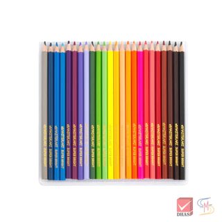 Master Art มาสเตอร์อาร์ต สีไม้ ดินสอสีไม้ แคร์แบร์ 24 สี รุ่นซุปเปอร์ไบรท์ (คละลาย) จำนวน 1 กล่อง