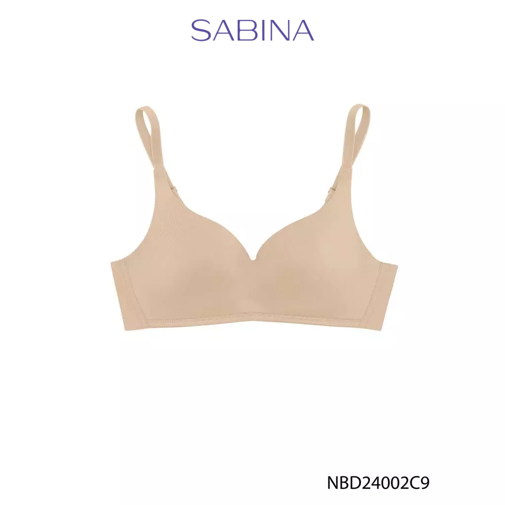 [Online Exclusive]  Sabina Perfect Bra Level 1 เสื้อชั้นใน ไร้ตะเข็บ  ไร้โครง รหัส NBD24002C9 - สีเน