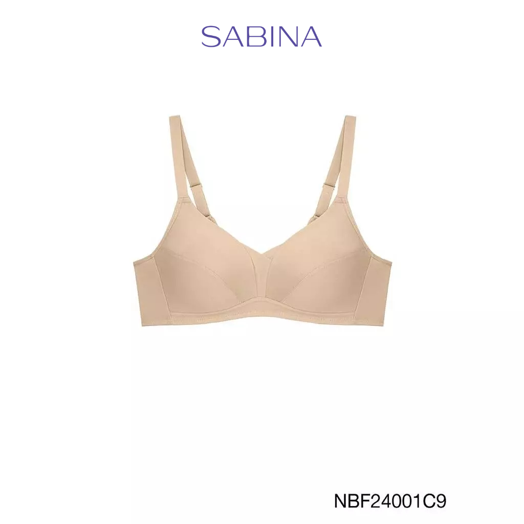 [Online Exclusive]  Sabina Forever Young Level 1 เสื้อชั้นใน ไร้โครง รหัส NBF24001C9 - สีเนื้อ