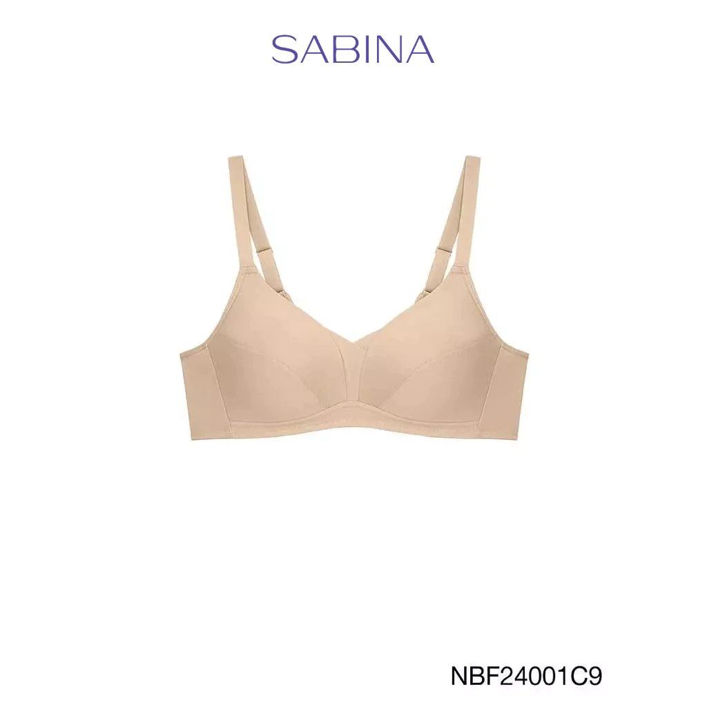 [Online Exclusive] Sabina Forever Young Level 1 เสื้อชั้นใน ไร้โครง รหัส NBF24001C9 - สีเนื้อ