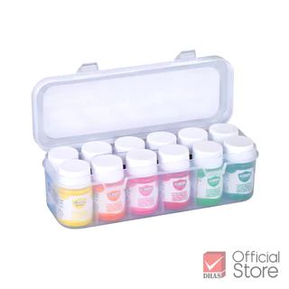 Master Art สีโปสเตอร์ 12 สี ขนาด 15 มล. (พร้อมถาดสีในตัว) - 1 ชุด