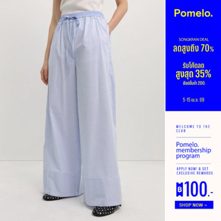 [Pomelo] กางเกงขากว้างลายทาง / Wide Leg Striped Pants