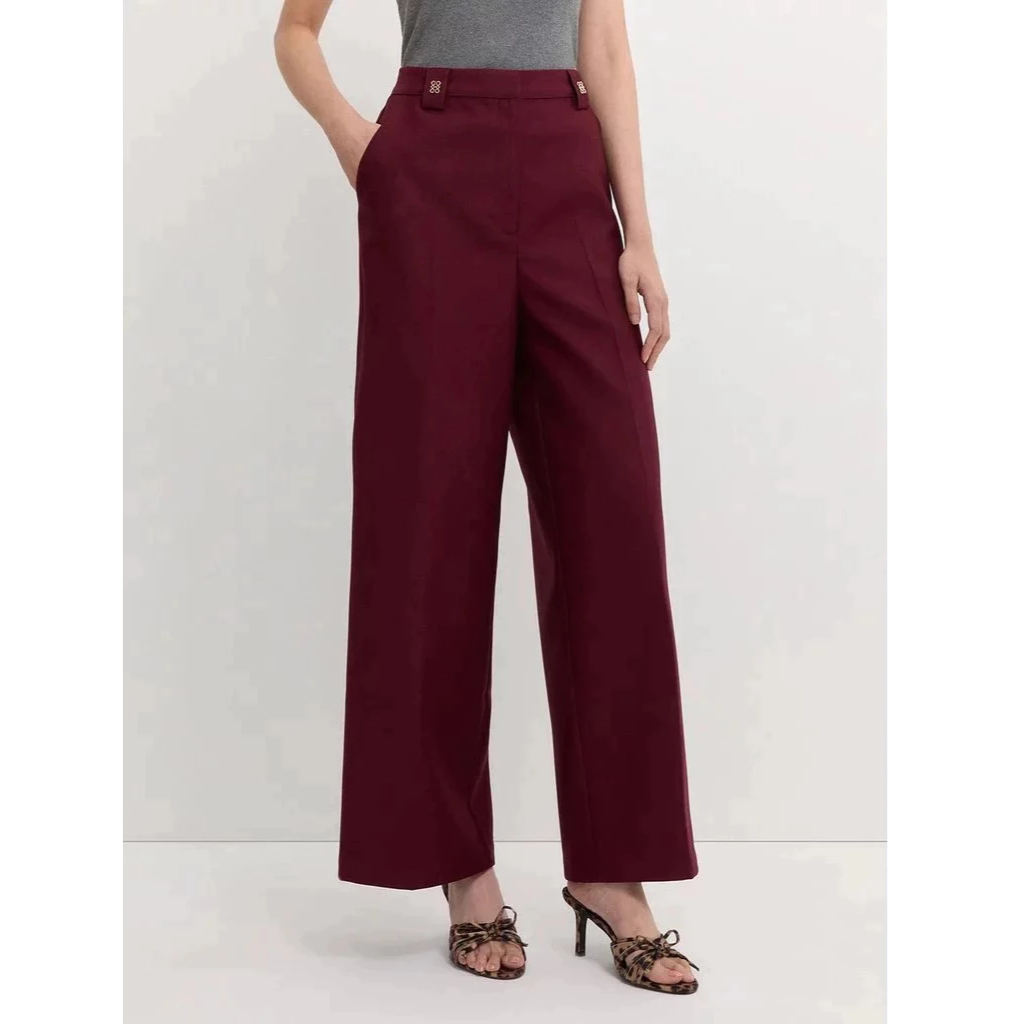 [Pomelo] กางเกงขายาวทรงขาบาน / Wide Leg Trousers