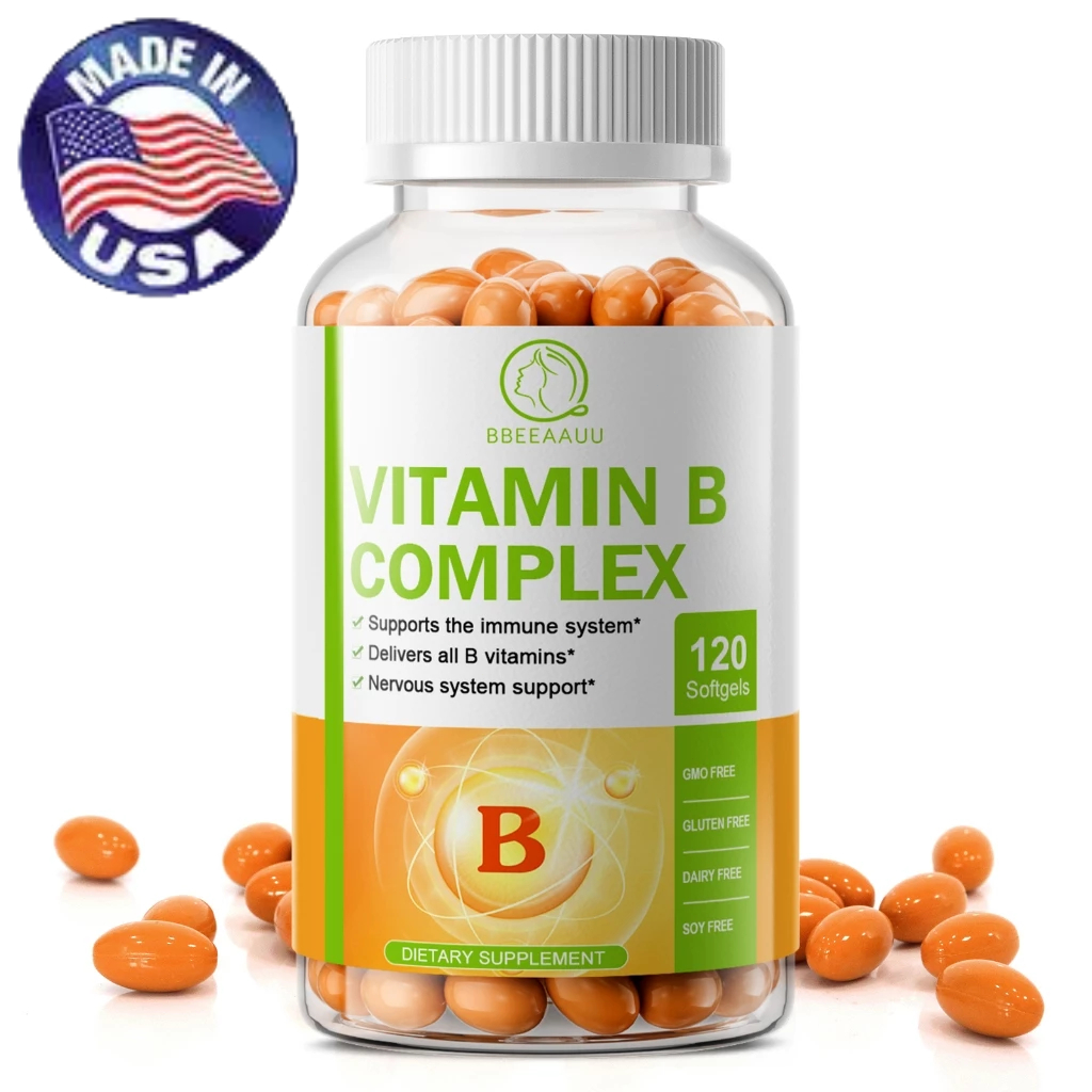 Vitamin B Complex 120 แคปซูล วิตามินบีคอมเพล็กซ์พรีเมียม • ครบทั้ง 8 ชนิด + CoQ10 • สนับสนุนพลังงาน ระบบประสาท
