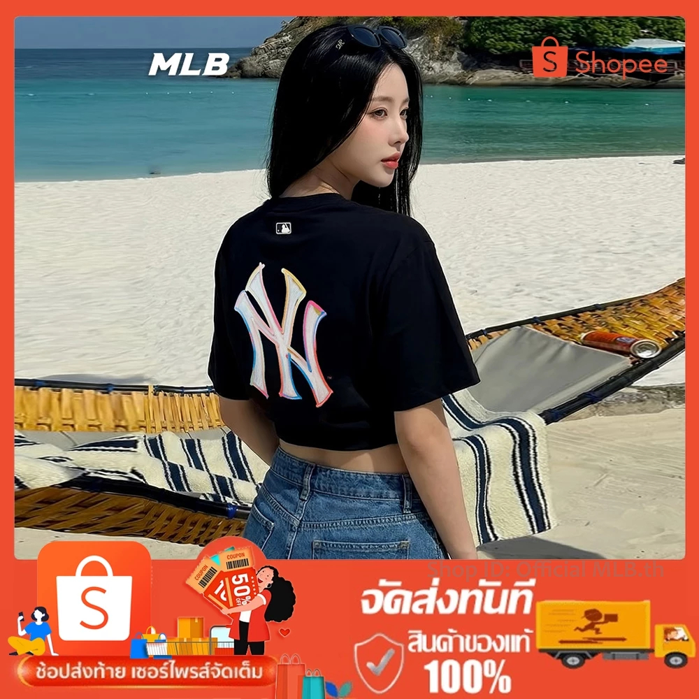 พร้อมจัดส่ง สกรีนลายแบรนด์ เสื้อยืดMᵧLาB แบบยูนิเซ็กส์ Basic Oversized-Fit T-Shirt ของแท้ สามารถตรวจสอบได้