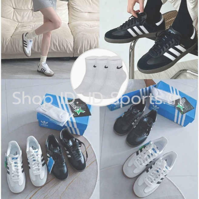 รูปถ่ายสินค้าจริง Originals รองเท้า𝓢am ba พื้นผิวหนังซูเอด OG 𝔸DI Shoes แบบยูนิเซ็กส์ แจกถุงเท้าฟรี