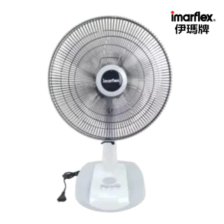 IMARFLEX_1 พัดลม ตั้งโต๊ะ สีทูโทน 16 นิ้ว IF-970X