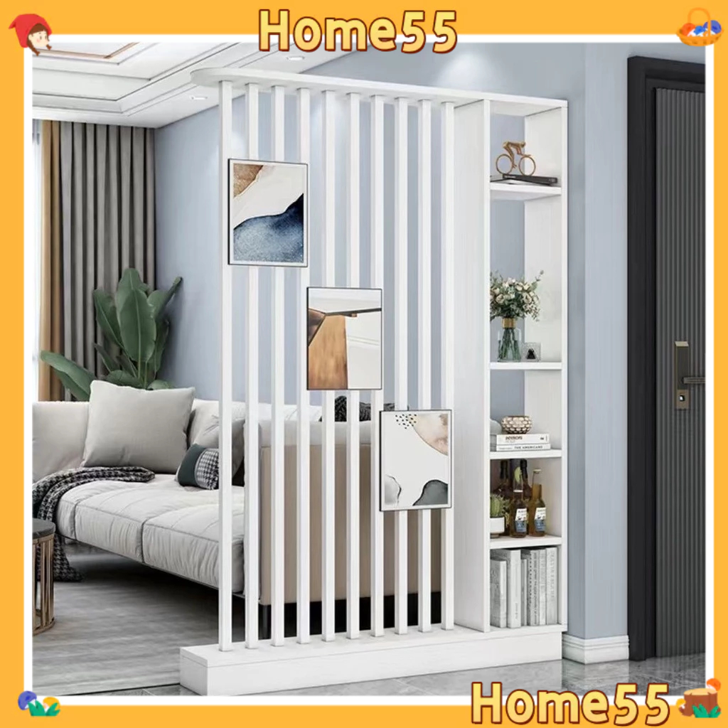 Home55🏠-ฉากกั้นห้องนั่งเล่น ฉากกั้นระเบียง ตู้ ชั้นวางของแบบเรียบง่าย ห้องนั่งเล่น ห้องรับประทานอาหาร ตู้กั้นห้อง