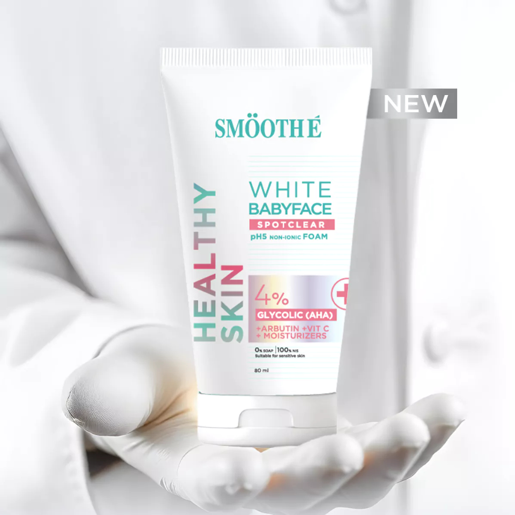 [ใหม่!] Smooth E White Babyface Spotclear ไวท์โฟมไม่มีฟอง รีเซ็ตผิวฉ่ำโกลว์ 40 / 80 / 140 / 180 ml