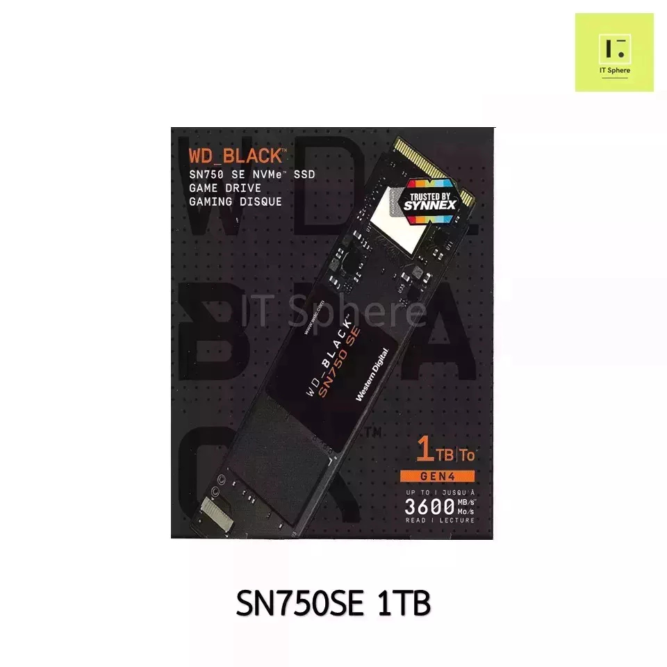 SSD M.2 WD BLACK SN750 SE 1TB NVMe (GEN4)  ของใหม่ มือ 1