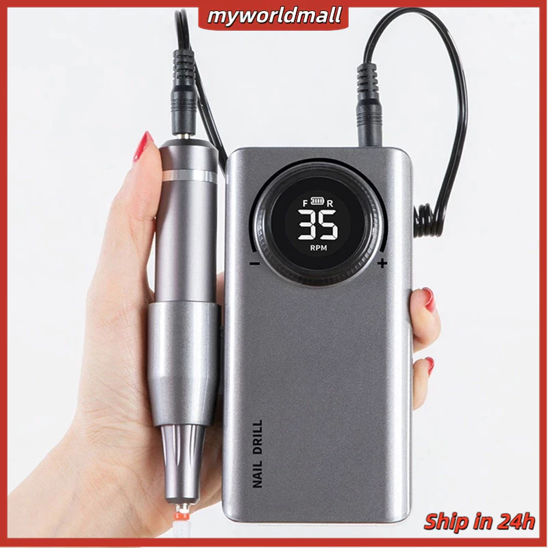 ‼️พร้อมส่ง เครื่องเจียรเล็บ ตะไบไฟฟ้า 35000 RPM เครื่องเจียเล็บ มีแบตเตอรี่ในตัว อุปกรณ์ทำเล็บ