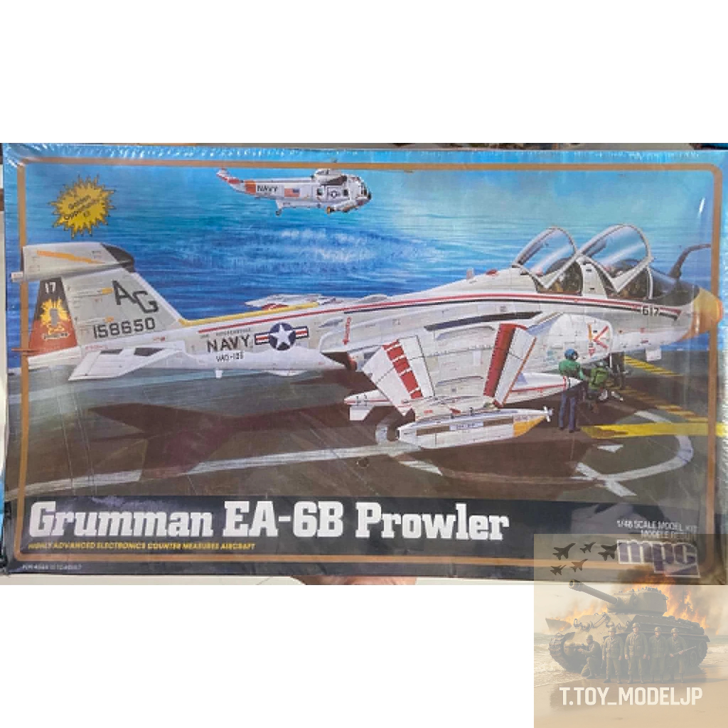 MPC 1/48 Grumman EA-6B Prowler โมเดลเครื่องบินรบ เครื่องบินรบสงคราม เครื่องบินประกอบ