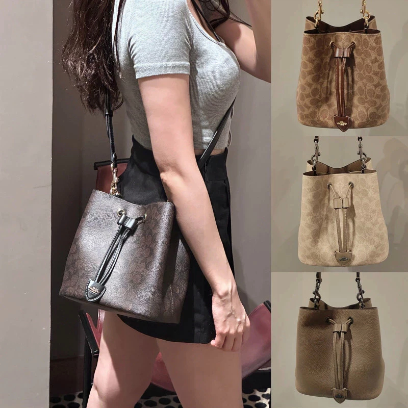 2-in-1 Rowan Bucket Bag CBH07 กระเป๋าสะพายข้าง กระเป๋า สายสะพายไหล่ถอดได้ C5O3A8D2H