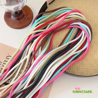 【NK】60cmตัวป้องกันสายเคเบิล สปริงแบบยึดแน่นพร้อมปลอกหุ้มสายโทรศัพท์แบบขด ปริงแบบยึดแน่นพร้อมปลอกหุ้มสายโทรศัพท์แบบขด