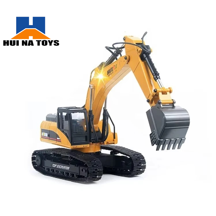 Huina 1580 รถแม็คโคร Big Excavator  23 Channel เหล็กทั้งคัน สไตล์ Volvo 1/14 2.4Ghz Rc