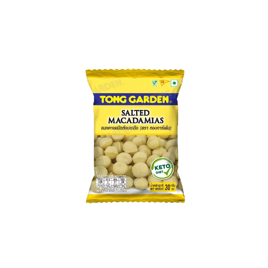 Tonggarden แมคคาเดเมียส์อบเกลือ 150 กรัม (ซิป)