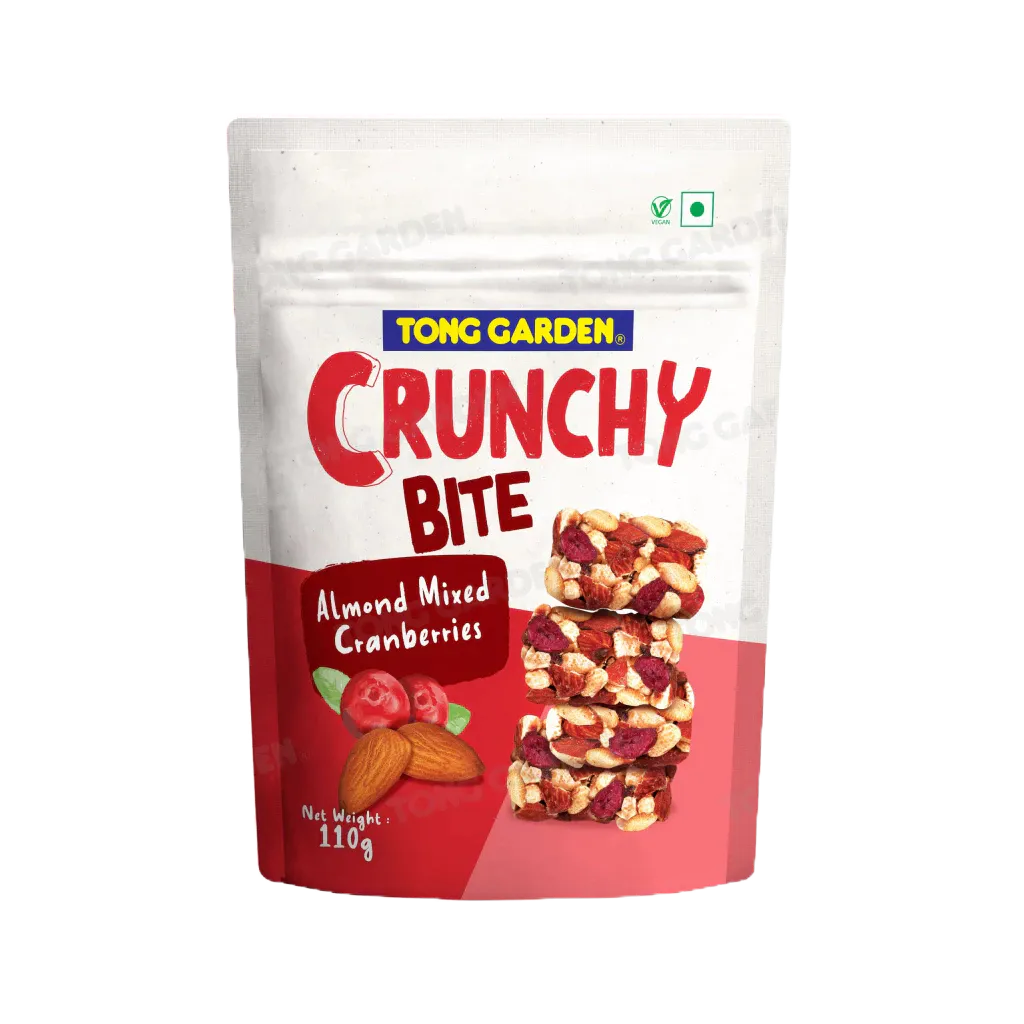 Tonggarden อัลมอนด์ผสมแครนเบอร์รี่อบกรอบอัดแท่ง 110 กรัม