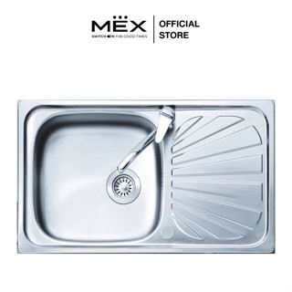 MEX รุ่น DL80.1 อ่างล้างจาน 1 หลุม 1 ที่พัก ขนาดอ่าง 82 x 47…