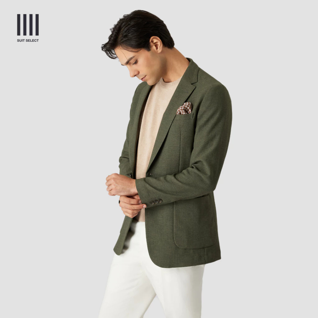 SUIT SELECT RIRANCHA 4S Jacket (Green) เสื้อแจ็คเก๊ตสีเขียว ราคา ถูกที่สุด ดีลบีเคเค