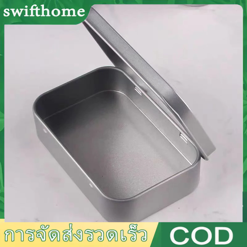 COD 95*60*20 มม.โลหะดีบุกพลิกกล่องเก็บกรณีออแกไนเซอร์สําหรับเหรียญลูกอมคีย์ ราคา ถูกที่สุด ดีลบีเคเค แกลเลอรีภาพที่ 6