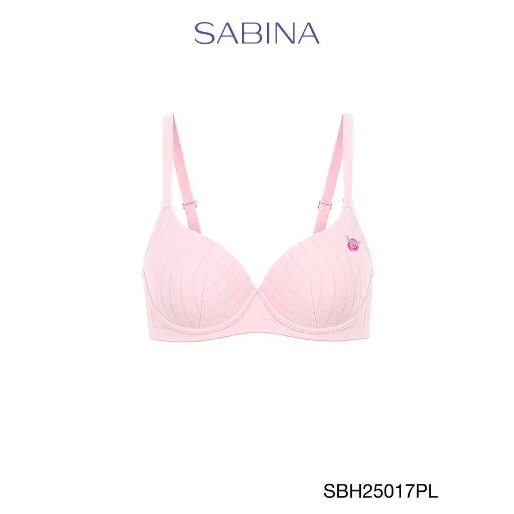 Sabina Soft Doomm Level 3 เสื้อชั้นใน มีโครง รหัส SBH25017PL - สีชมพูอ่อน