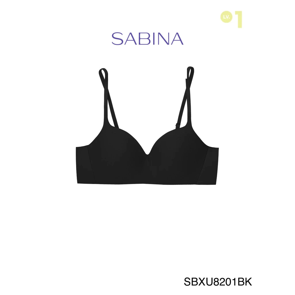 [Online Exclusive]  SABINA BRALESS | PRETTY PERFECT เสื้อชั้นในไม่มีโครง รหัส SBXU8201BK สีดำ