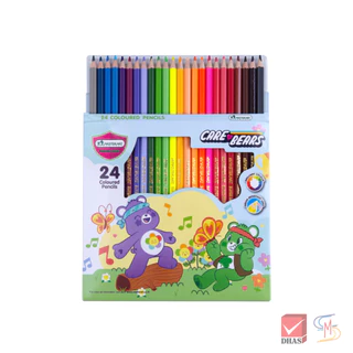 Master Art มาสเตอร์อาร์ต สีไม้ ดินสอสีไม้ แคร์แบร์ 24 สี รุ่นซุปเปอร์ไบรท์ (คละลาย) จำนวน 1 กล่อง