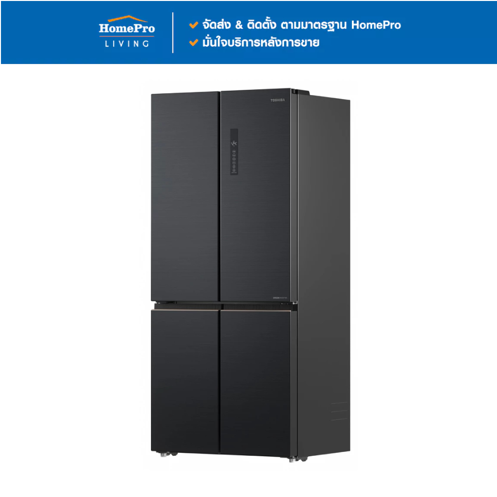 TOSHIBA ตู้เย็น MULTI DOOR GR-RF677WI-PMTH(06) 18.2 คิว สีเทาเข้ม จัดส่งโดย HomePro