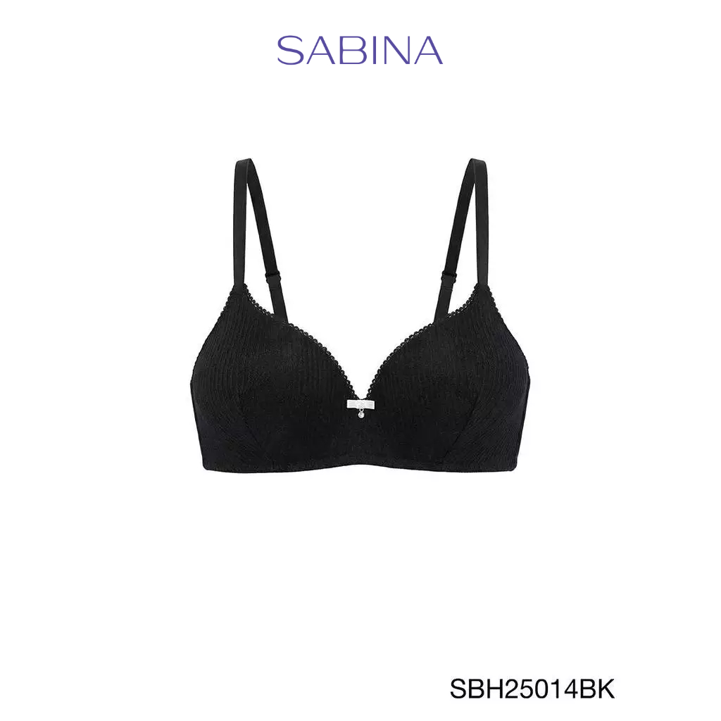 Sabina Soft Doomm Level 3 เสื้อชั้นใน  ไร้โครง รหัส SBH25014BK - สีดำ
