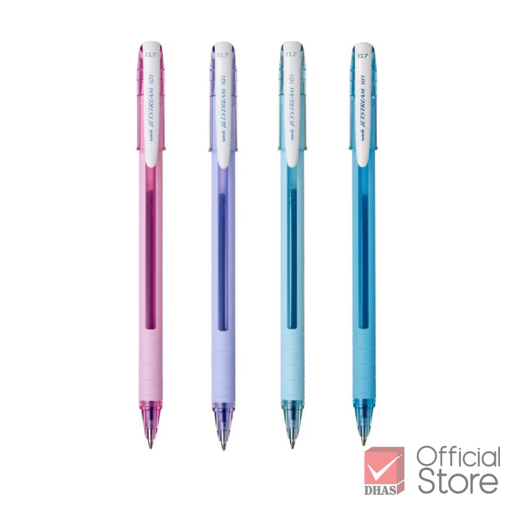 Uni ปากกา ปากกาลูกลื่น เจ็ทสตรีม SX-101FL-07 นํ้าเงิน 0.7 จำนวน 1 ด้าม