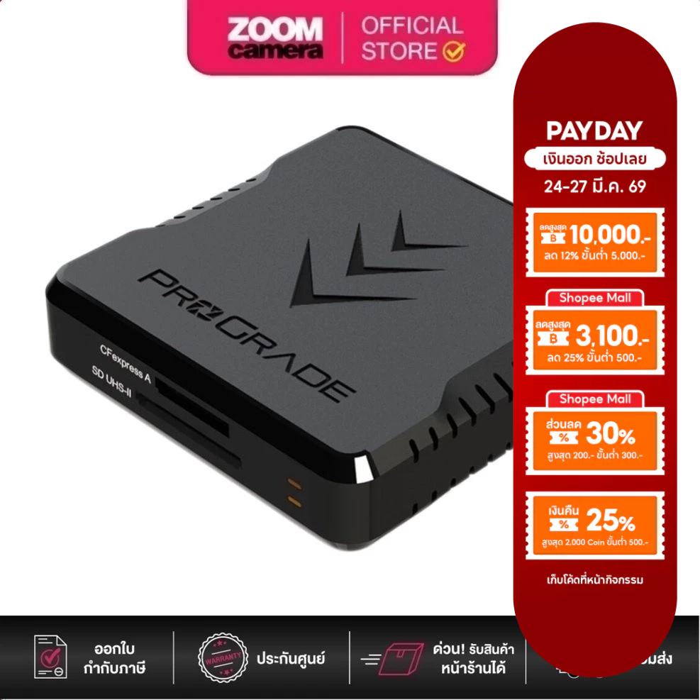 ProGrade Digital  CFexpress Type A & UHS-II SDXC Dual-Slot USB 3.2 Gen 2 Card Reader PGRWCFXTASDANA 