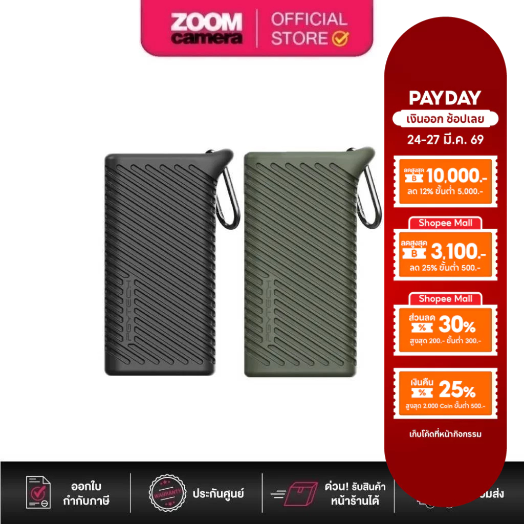 PGYTECH card reader case for CFexpress Type B // Type A and SD cards Green / Black (ประกันศูนย์)