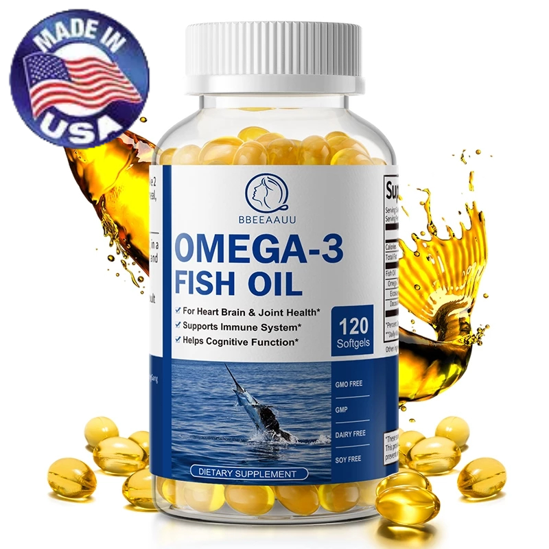 Fish Oil   โอเมก้า-3 เข้มข้น สนับสนุนสุขภาพหัวใจ • สุขภาพสมอง  ระบบภูมิคุ้มกัน และความยืดหยุ่นของข้