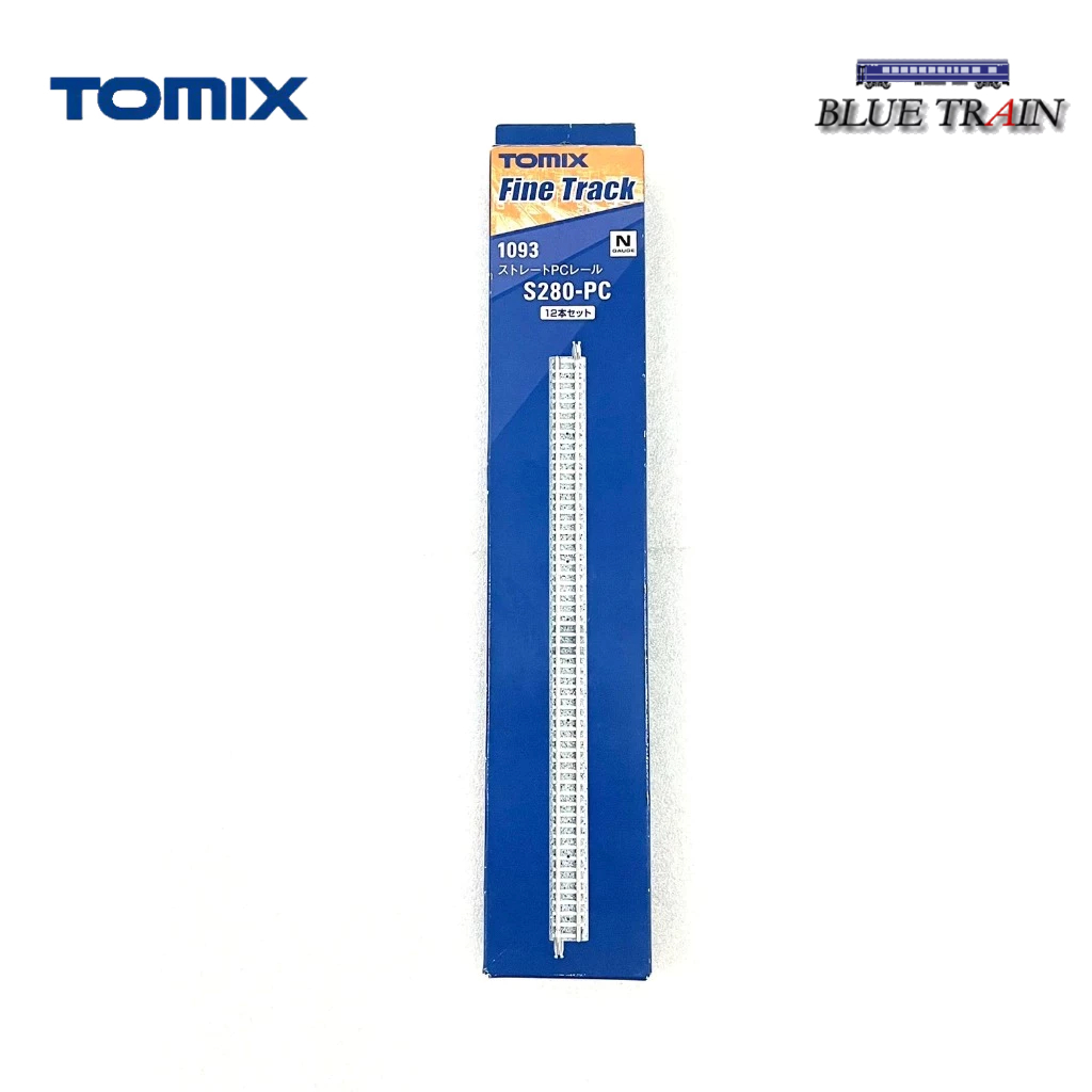 [N] (ยังไม่ได้แกะใช้งาน) TOMIX 1093 Fine Track Straight PC Track S280-PC (F) (Set of 12)