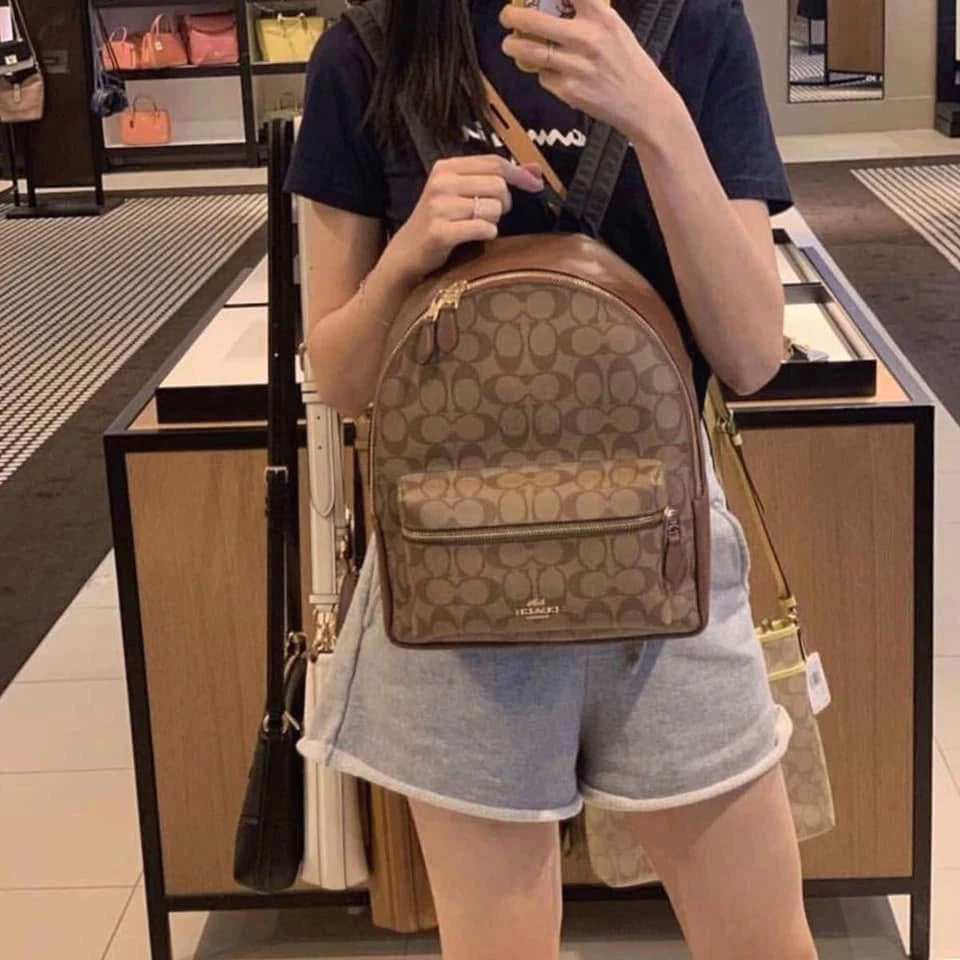 Women Backpack 32200 กระเป๋าเป้สะพายหลัง กระเป๋าเป้ ขนาดกลาง ผู้หญิง ความจุสูง C5O3A8D2H