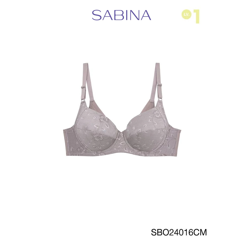 Sabina Function Bra Level 1 เสื้อชั้นใน  มีโครง รหัส SBO24016CM - สีช็อคโกแลต