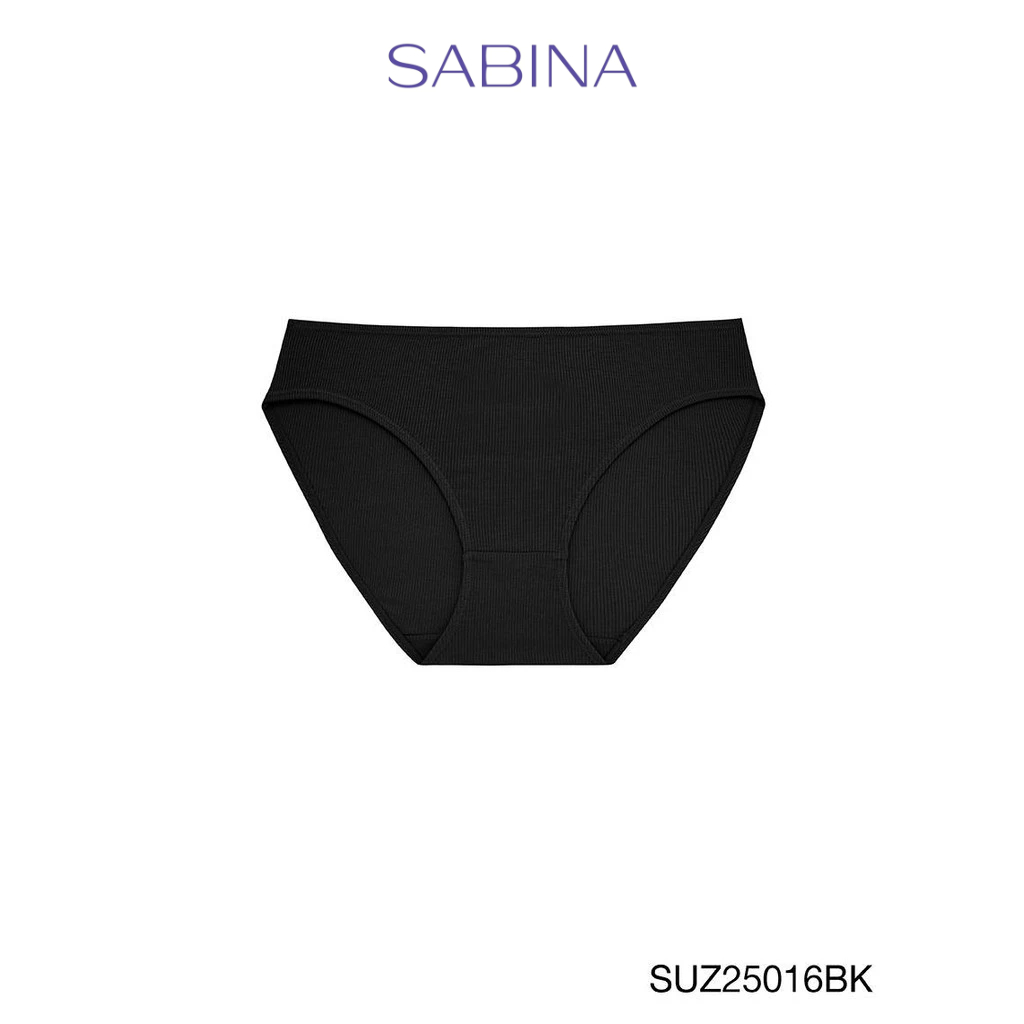 Sabina Panty Zone Everyday Series กางเกงในทรงบิกินี่ รหัส SUZ25016BK - สีดำ