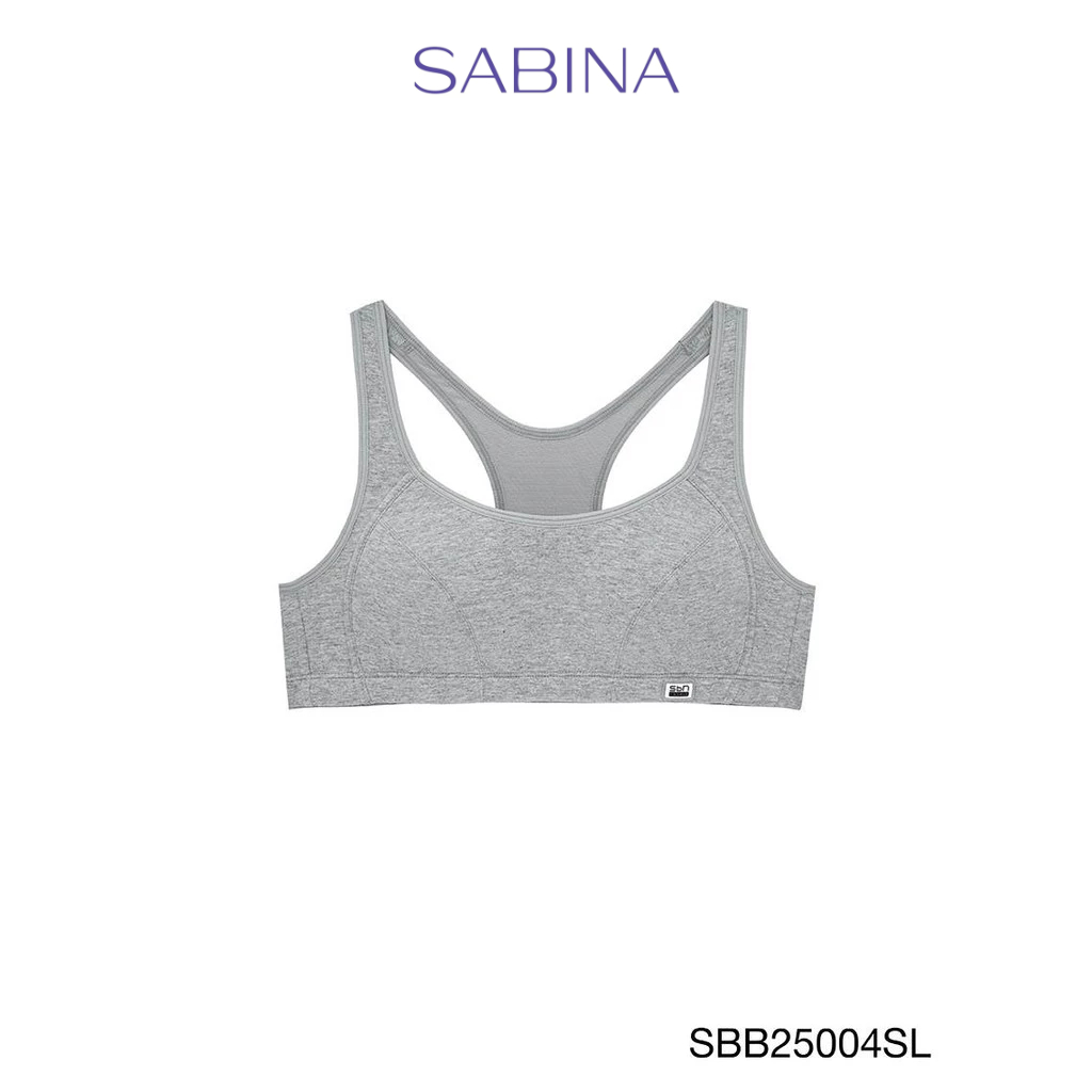 Sabina Sbn Sport Light to Medium Support เสื้อชั้นใน  ไร้โครง รหัส SBB25004SL - สีเทาอ่อน